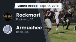Recap: Rockmart  vs. Armuchee  2018