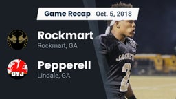 Recap: Rockmart  vs. Pepperell  2018