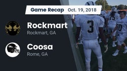Recap: Rockmart  vs. Coosa  2018