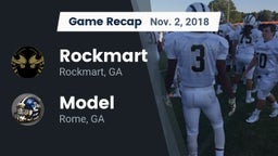 Recap: Rockmart  vs. Model  2018