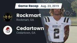 Recap: Rockmart  vs. Cedartown  2019
