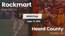Matchup: Rockmart vs. Heard County  2019