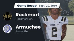 Recap: Rockmart  vs. Armuchee  2019