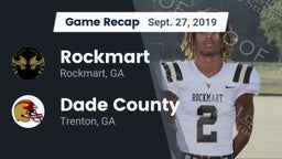 Recap: Rockmart  vs. Dade County  2019
