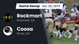 Recap: Rockmart  vs. Coosa  2019
