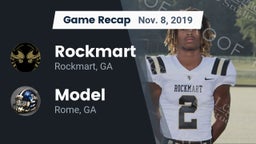 Recap: Rockmart  vs. Model  2019