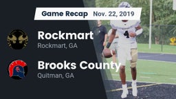 Recap: Rockmart  vs. Brooks County  2019