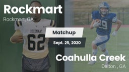 Matchup: Rockmart vs. Coahulla Creek  2020