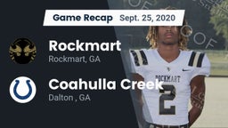 Recap: Rockmart  vs. Coahulla Creek  2020