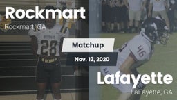 Matchup: Rockmart vs. Lafayette  2020