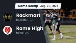 Recap: Rockmart  vs. Rome High 2021