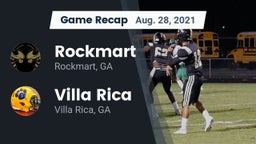 Recap: Rockmart  vs. Villa Rica  2021