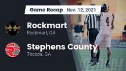 Recap: Rockmart  vs. Stephens County  2021