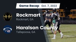 Recap: Rockmart  vs. Haralson County  2022
