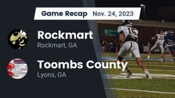 Recap: Rockmart  vs. Toombs County  2023
