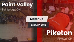 Matchup: Paint Valley vs. Piketon  2019