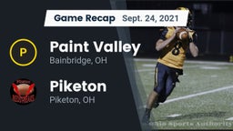 Recap: Paint Valley  vs. Piketon  2021