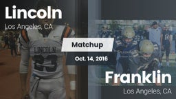 Matchup: Lincoln vs. Franklin  2016