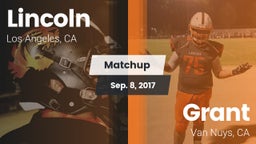 Matchup: Lincoln vs. Grant  2017