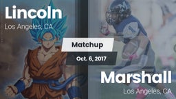 Matchup: Lincoln vs. Marshall  2017