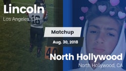 Matchup: Lincoln vs. North Hollywood  2018