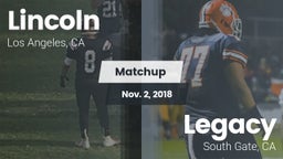 Matchup: Lincoln vs. Legacy  2018