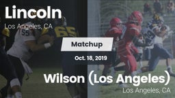 Matchup: Lincoln vs. Wilson  (Los Angeles) 2019