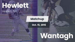 Matchup: Hewlett vs. Wantagh  2016