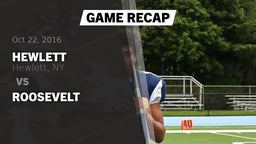 Recap: Hewlett  vs. Roosevelt  2016