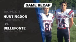 Recap: Huntingdon  vs. Bellefonte  2016