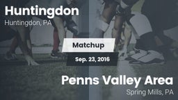 Matchup: Huntingdon vs. Penns Valley Area  2016