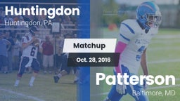 Matchup: Huntingdon vs. Patterson  2016