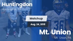 Matchup: Huntingdon vs. Mt. Union  2018