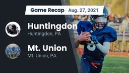 Recap: Huntingdon  vs. Mt. Union  2021