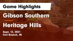 Gibson Southern  vs Heritage Hills  Game Highlights - Sept. 13, 2021