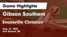 Gibson Southern  vs Evansville Christian  Game Highlights - Aug. 27, 2022