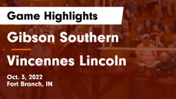 Gibson Southern  vs Vincennes Lincoln  Game Highlights - Oct. 3, 2022