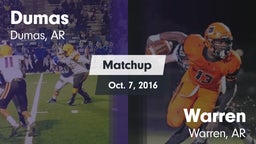 Matchup: Dumas vs. Warren  2016