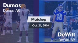 Matchup: Dumas vs. DeWitt  2016