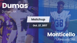 Matchup: Dumas vs. Monticello  2017