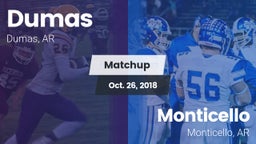 Matchup: Dumas vs. Monticello  2018