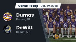 Recap: Dumas  vs. DeWitt  2018