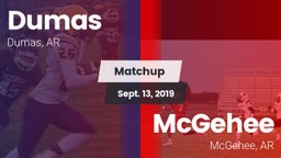 Matchup: Dumas vs. McGehee  2019