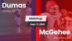 Matchup: Dumas vs. McGehee  2020