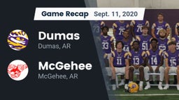 Recap: Dumas  vs. McGehee  2020