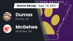 Recap: Dumas  vs. McGehee  2021