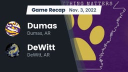 Recap: Dumas  vs. DeWitt  2022