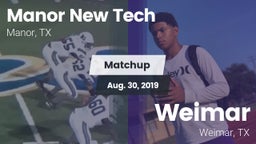 Matchup: Manor New Tech vs. Weimar  2019