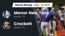 Recap: Manor New Tech vs. Crockett  2019