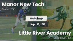 Matchup: Manor New Tech vs. Little River Academy  2019